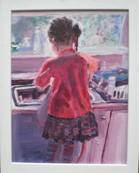 Alice does the washing up